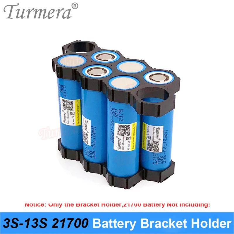 Turmera 10 Cái 3 Đến 13S 21700 Giá Đỡ Chân Đế ABS Splicable Bên Trong Đường Kính Khoét Lỗ 21.2Mm 21.7Mm 36V 48V E-Xe Đạp Pin Sử Dụng