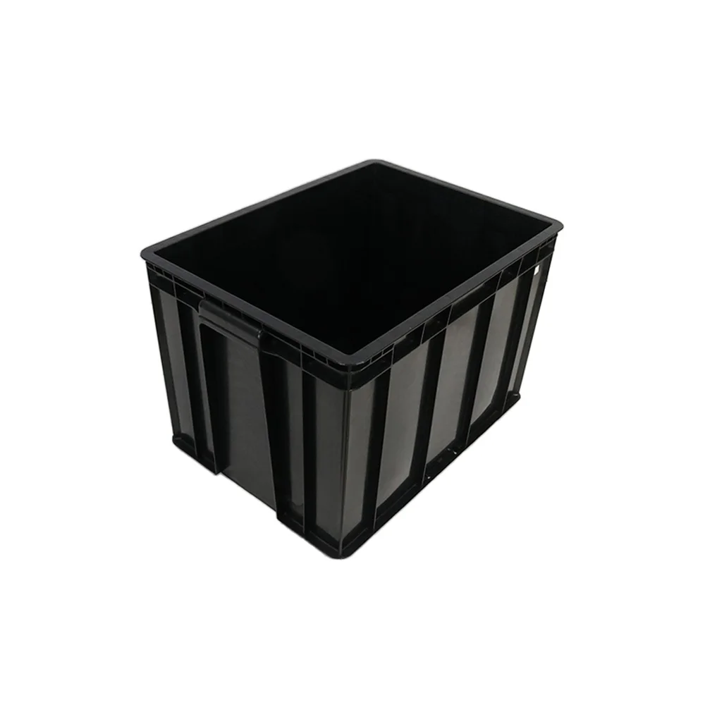 

Q-CB29 480*355*320mm Permanent Antistatic Black ESD Industrial Storage Tote Box