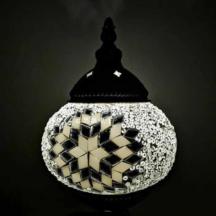 Nieuwste Mediterrane Stijl Art Deco Turkse Mozaïek Wandlamp Handgemaakte Mozaïek Glas Romantische Wandlamp