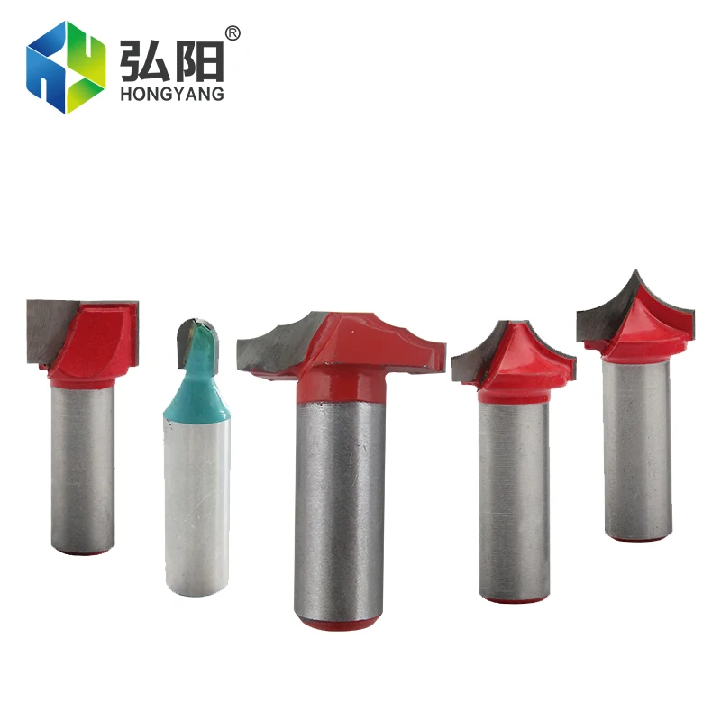 10 Piece Set  Woodworking Milling Cutter Fillet Trimming Door Frame Lace End Mill Tenon Cutter Engraving Drill Tenon Cutter
