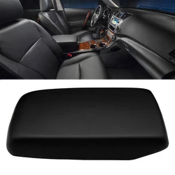 58905-48010 Black For Toyota Highlander Kluger Armrest Lid Cover 08-13 Model Pu Leather Black Centre Console Replacement Part