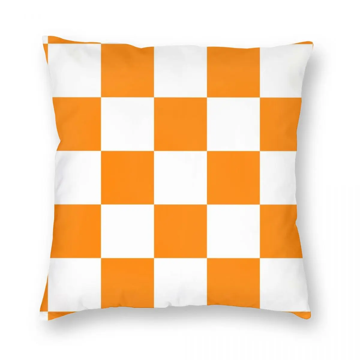 Tennessee Vols szachownica kwadratowa poszewka na poduszkę pościel poliestrowa aksamitna wzór Zip Decor poszewka na poduszkę