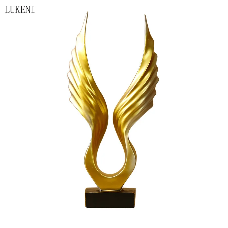 

North European and American Style Simple Resin Angel Wings Decoration Soft Decoration Decoration TV Wine Cabinet Decoration Gift