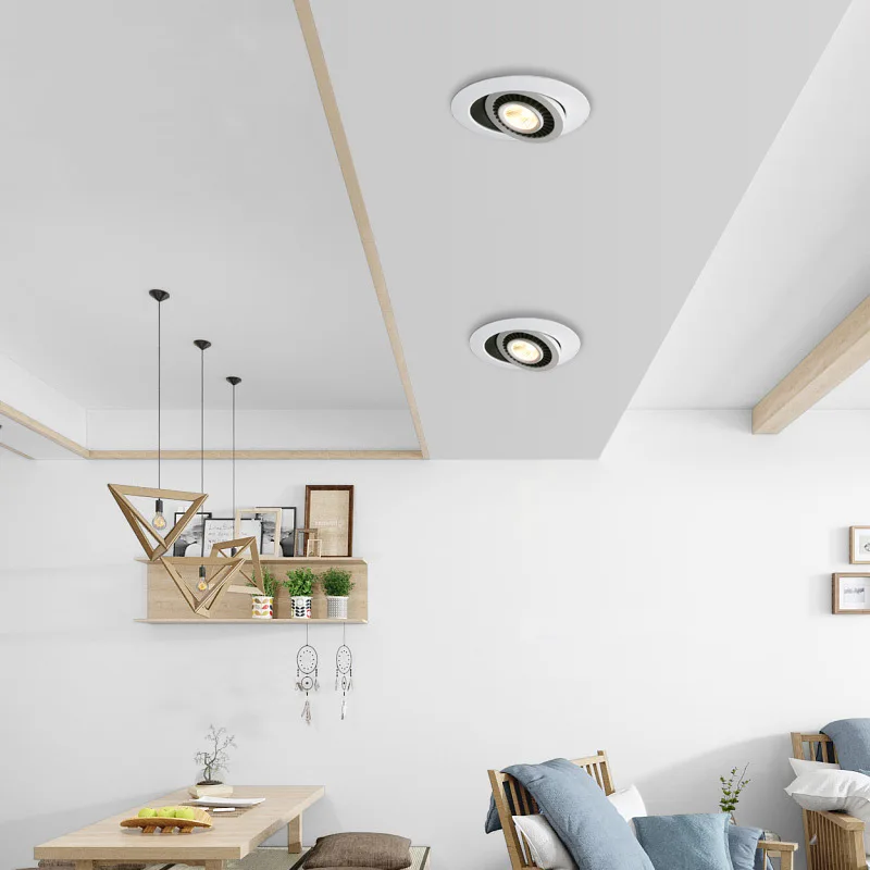 QLTEG Dimmable HA CONDOTTO Il Downlight 5w 7w 10w Da Incasso A Soffitto Lampada 360 Gradi di Rotazione luci spot AC 110v 220V Indoor HA CONDOTTO La Lampadina 4000K