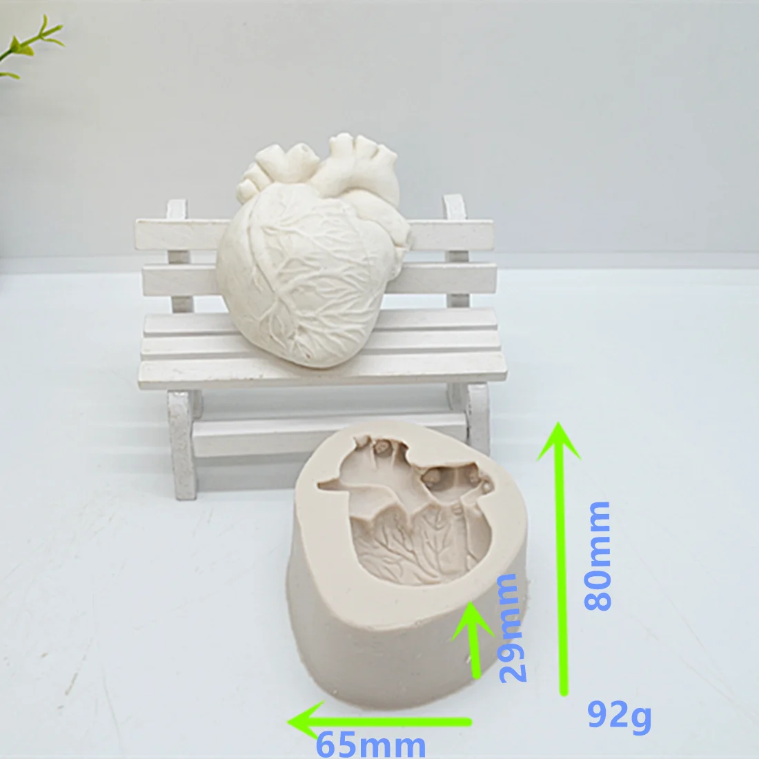 2pc 3D Heart And Brain Silicone Fondant Mold For Baking Cake Decorating Tools Cake Resin Molds Kitchen Baking Accessories FM2004