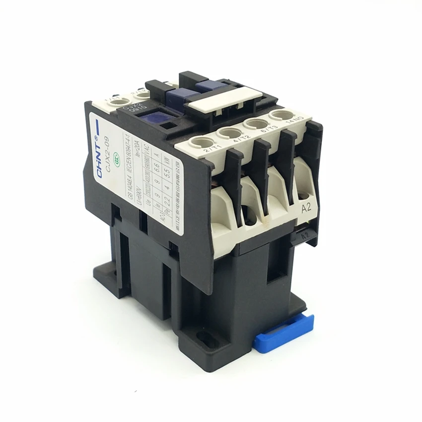 CHINT CJX2-09 series AC contactor 9A CJX2-0910  1NO  CJX2-0901 1NC  Coil Voltage AC220V  110V 380V 24V 36V 48V