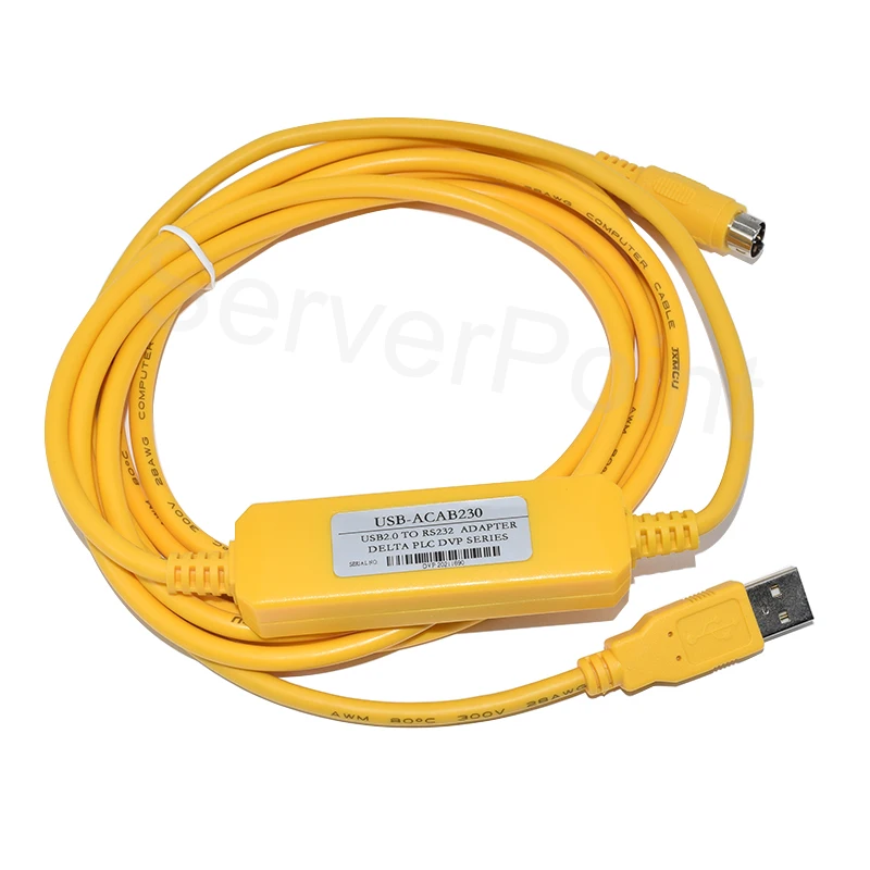 Well Tested USB-ACAB230 USBACAB230 USB Interface Programming Cable For DVP Series PLC USB-DVP USB-ACAB230 PLC