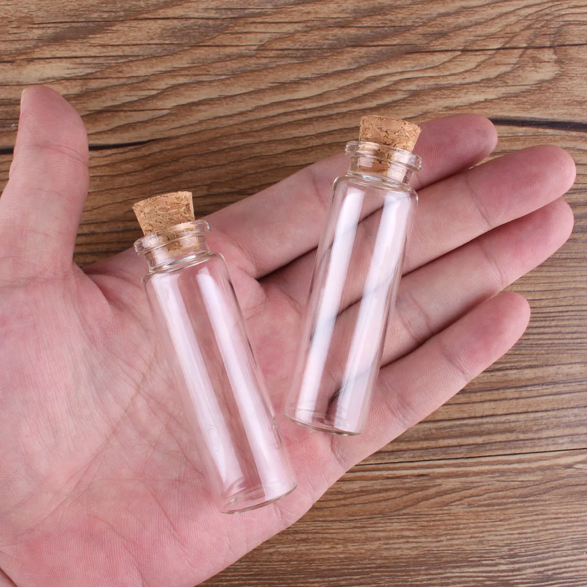 10pcs 4ml/5ml/6ml/7ml/8ml/10ml/12ml/14ml/15ml/18ml/20ml/25ml Glass Wishing Bottles with Cork for Wedding Gift 13 Sizes U-pick