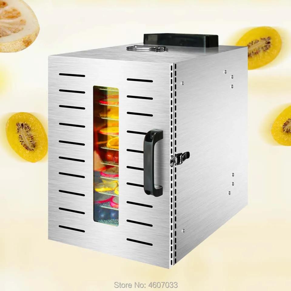 12 トレイ大食品脱水機ペットスナック脱水乾燥機果物野菜ハーブ肉乾燥機ステンレス鋼 220v