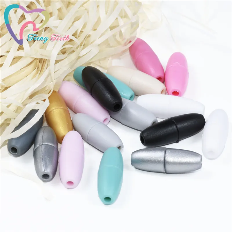 

100 PCS/ Lot Breakaway Plastic Clasps For Silicone Teething Necklace DIY Safety Clasp For Baby Magnetic Clasps Lobster Clasp