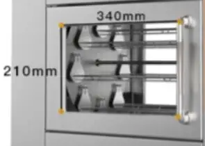 Máquina comercial de 2 capas de patata dulce tostada,