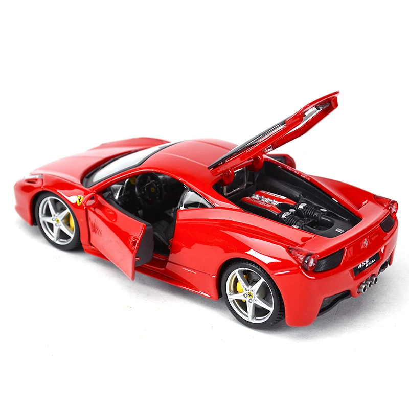 Bburago 1:24 Ferrari 458 Italia Sports Car Static Die Cast Vehicles Collectible Model Car Toys