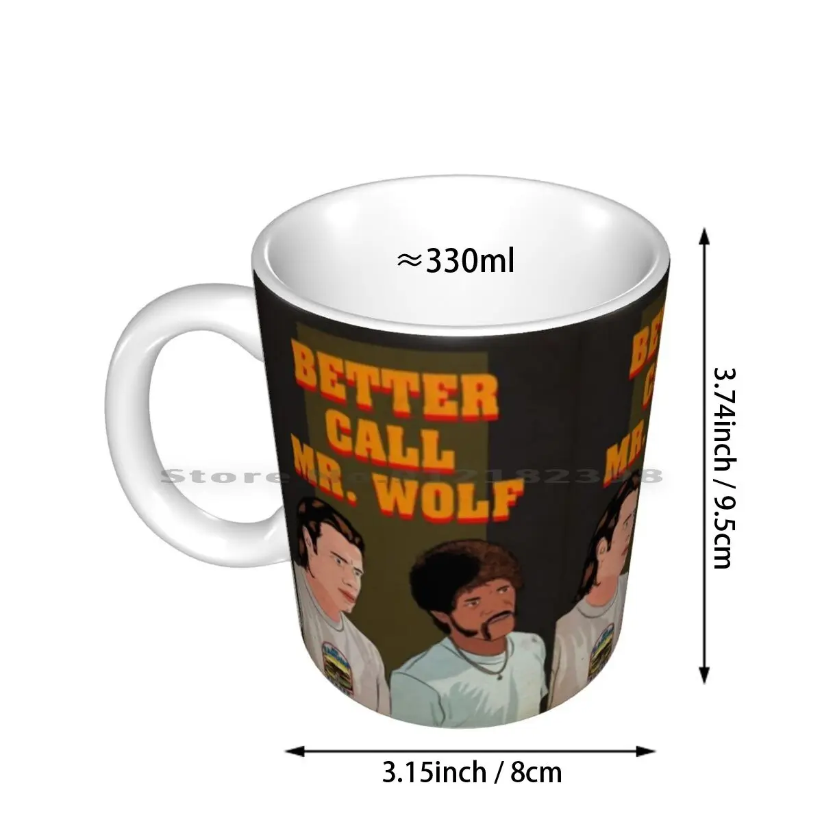 Better Call Mr. Wolf Ceramic Mugs Coffee Cups Milk Tea Mug Quentin Tarantino Quentin Tarantino Leo Leonardo Dicaprio Brad Pitt