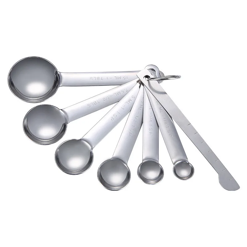 50set/lot Measuring Spoons Scoop Stainless Steel Measuring Cup Kitchen Scales Beaker Cooking Teaspoons Sugar Measuring Tools Set