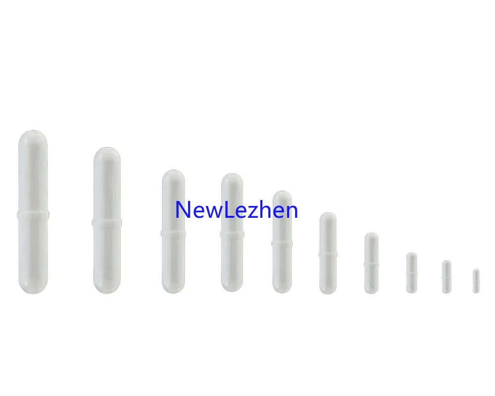 10 stücke PTFE Magnet Rührer Mixer Rühren Bar Spinbar Rühren für Labor Verwenden Weiße Farbe