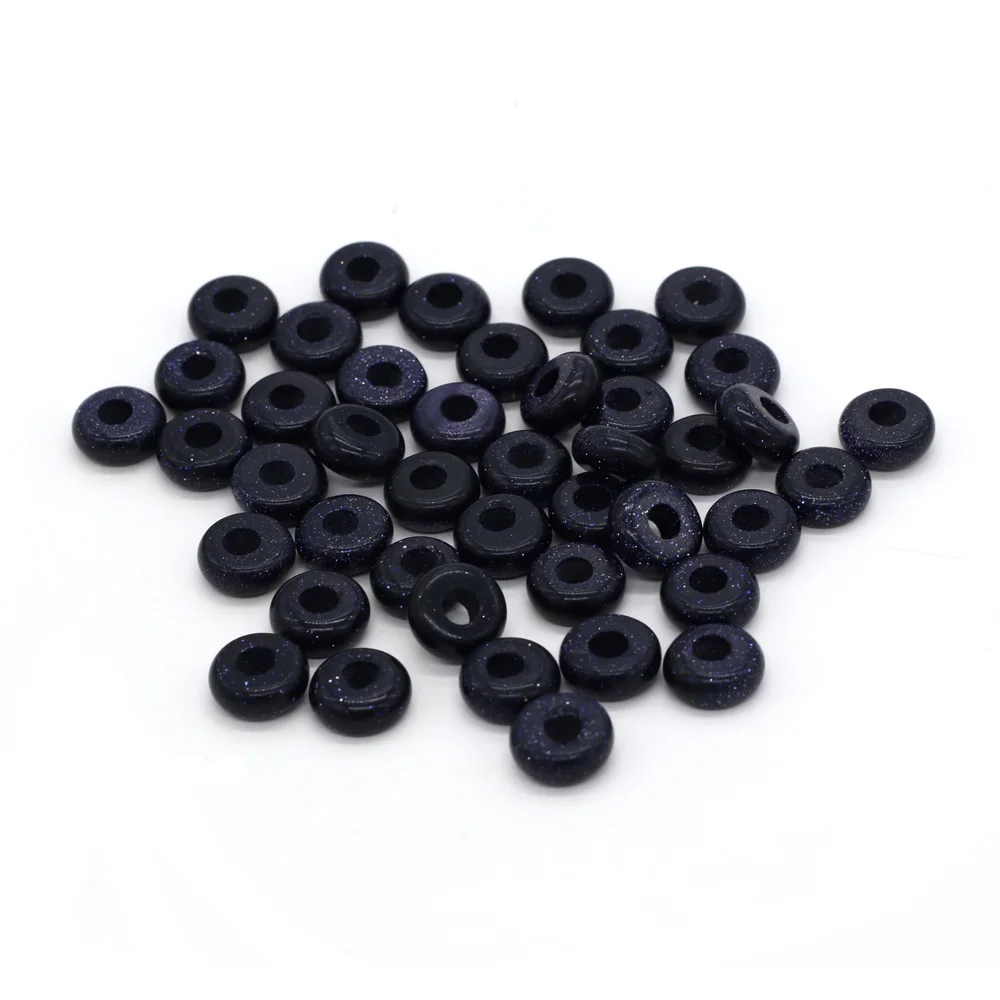 Großhandel 100 Stück Natursteinperlen, großes Loch, Abacus-Form, Agts-Steinperlen für die Herstellung von Schmuck, Halsketten, Loch 4 mm, Größe 5 x 10 mm – Detail 28