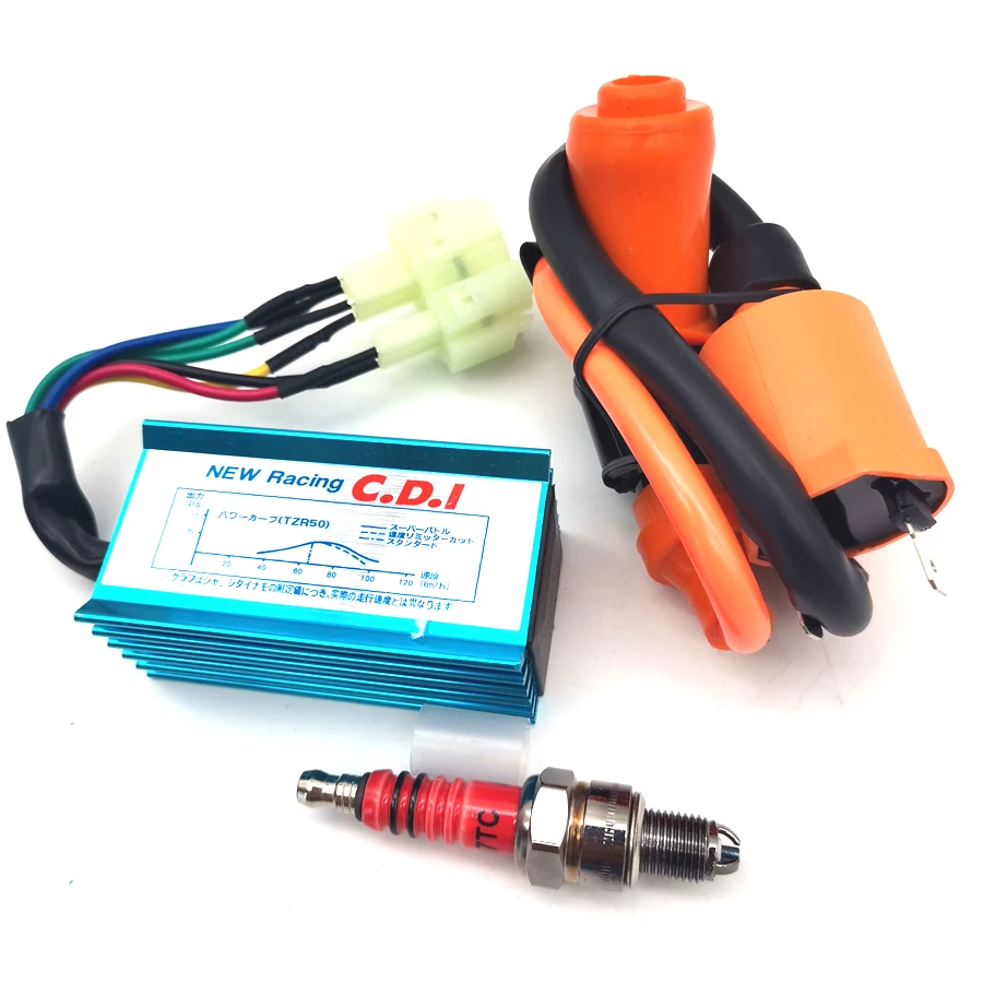 

Racing Ignition Coil+Spark Plug+AC CDI For GY6 50cc 125cc 150cc High Performance