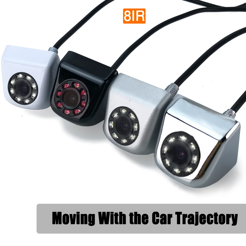 8 IR Light Intelligent Dynamic Trajectory Rear View Camera With Moving Guide Parking Line Tracks trunk Waterproof Camera