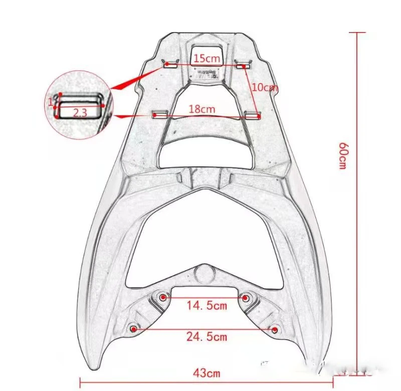 N-max 155 Rear Rack Tail tailbox Luggage Saddlebag Support Cargo Shelf Bracket For Yamaha NMAX 125 NMAX 155 NMAX155 NMAX125 2020