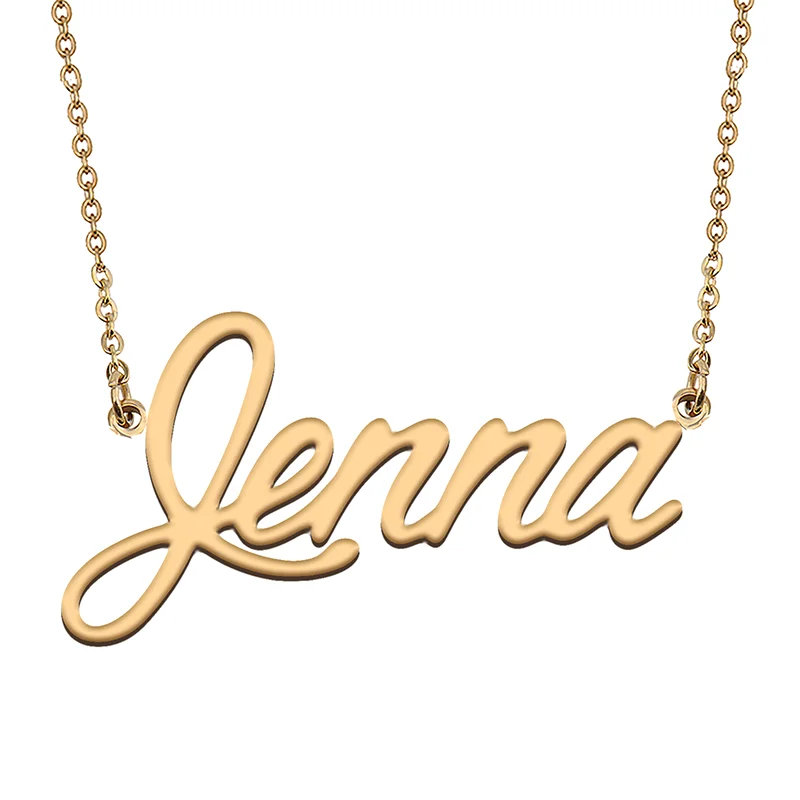 

Jenna Custom Name Necklace Customized Pendant Choker Personalized Jewelry Gift for Women Girls Friend Christmas Present