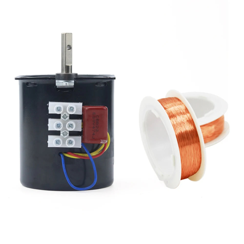 Permanente magneet - synchroonaandrijfmotor, 68 KTYZ AC220V 28W 2,5 20 30 110 omw/min CW/CCW groot koppel voor instrumenten, automaties (2,5 omwentelingen per minuut