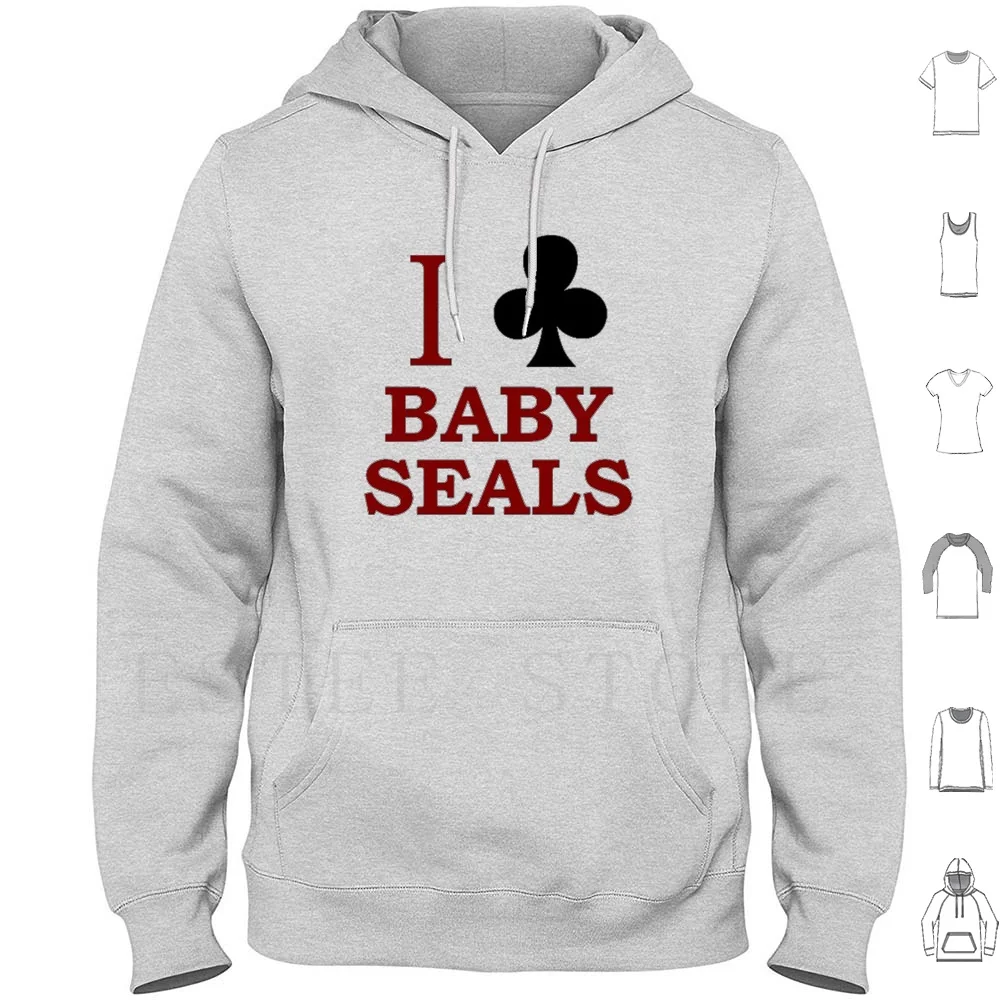 سترة بغطاء للرأس بأكمام طويلة من I Club Baby Seals