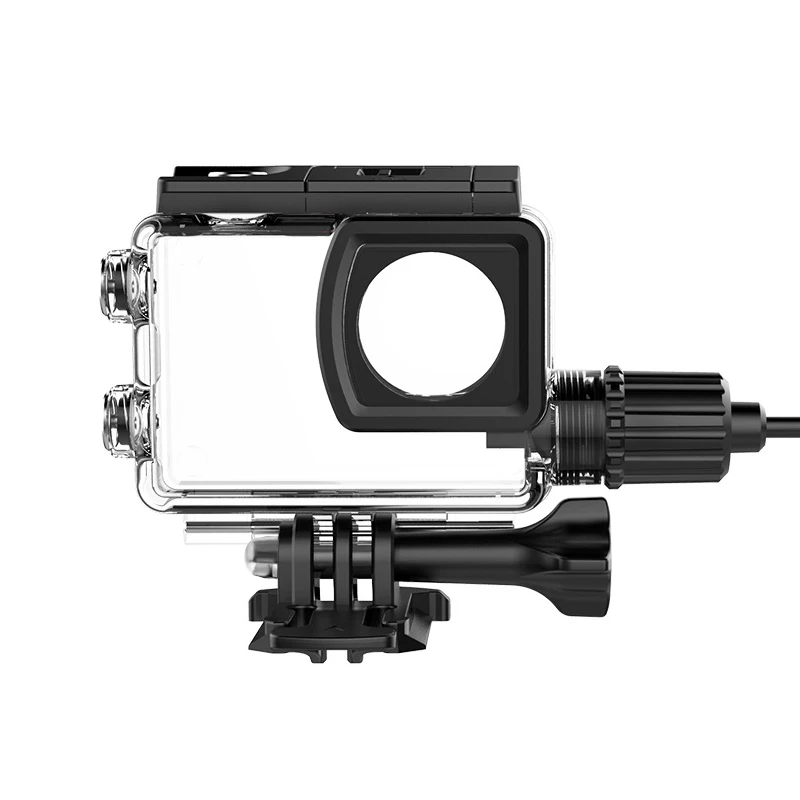 SJCAM SJ6 دراجة نارية مقاوم للماء الإسكان مع كابل يو اس بي لsjcam SJ6 ليند عمل الكاميرا