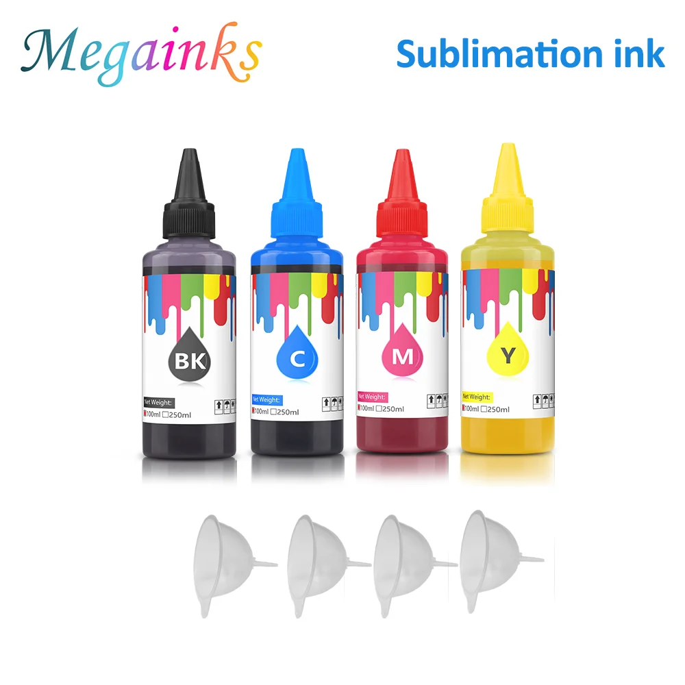 Universal Sublimation ink with Coating for Epson desktop printer heat transfer for T-shirt face mask cotton Mugs 100ml