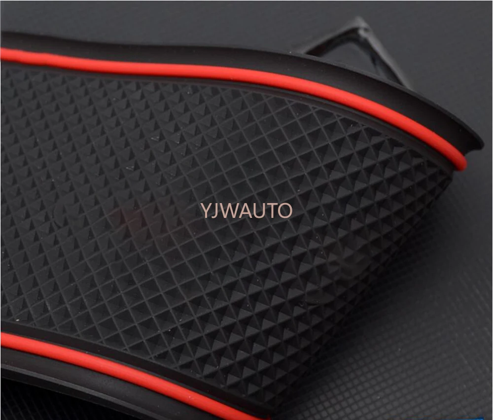 Door Slot Mat for Mazda CX-5 2013 2014 Gate Groove Cushion Car Door Rubber Cup Holder Mats Anti-slip Carpets Position