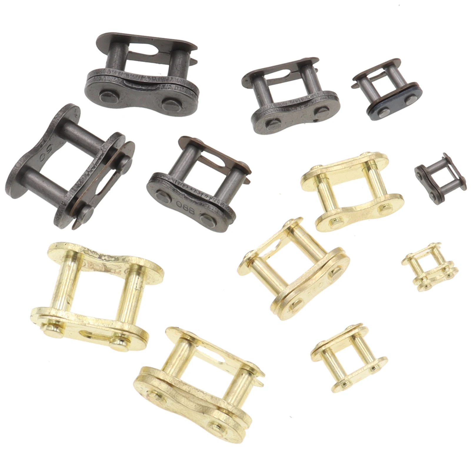 Gold Black 530 520 428 420 T8F 25H Chain Buckle Link for Motorcycle Pocket Bike Mini Moto Quad ATV