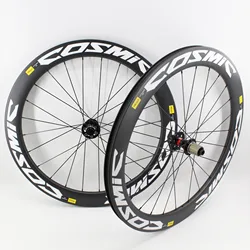 New 700C Road Bike Matt UD full carbon bicycle Thru Axle disc brake wheelset carbon tubular clincher tubeless rims 38/50/60/88mm