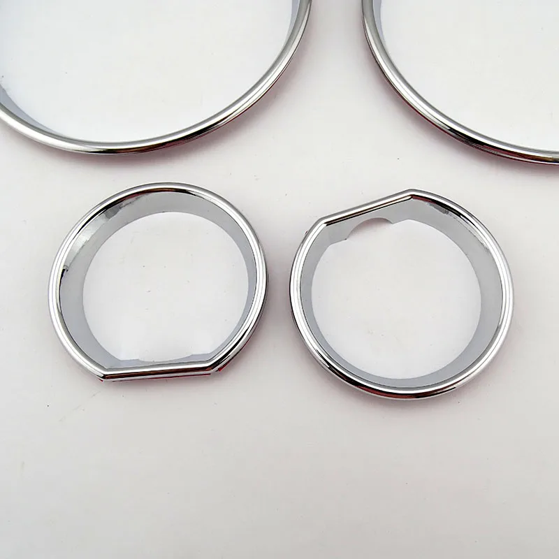 4pcs ABS Chrome Dashboard Bezel Trim Rings for BMW E32 E34 5/7 Series M5 Gauge Cluster Dial Dash Cover view 4