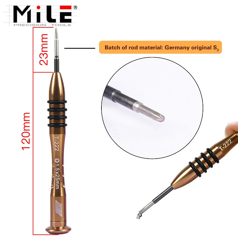 1Pc Magnetic Screwdriver 0.8 Pentalobe 1.3 1.5 2.5mm Cross 0.6 Y Tip 2.5mm Hexagon for Mobile Phone MP3 Opening Repair Tools