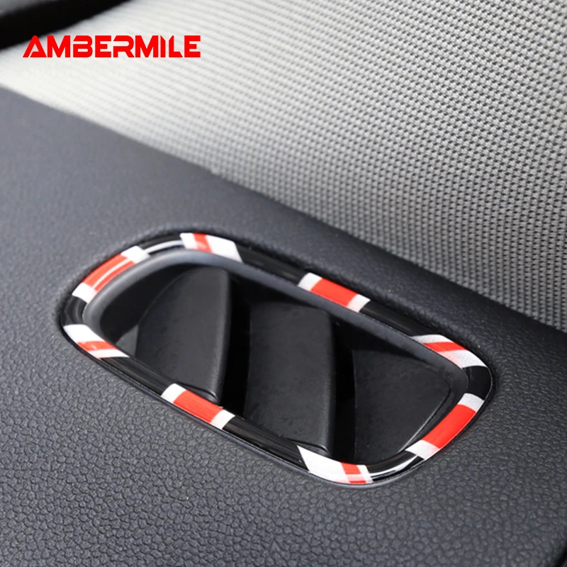 

AMBERMILE 3D Crystal Epoxy for Mini Cooper Countryman F60 Accessories Interior Car Dashboard Air Outlet Vent Cover Trim Stickers