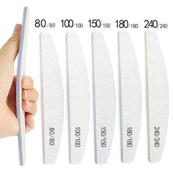 Professionelle Nagel Datei Schleifpapier Starken Dicken Puffer Für Maniküre Schleifen Halbe Mond Kalk Nagel Werkzeuge 80/100/150/180/240