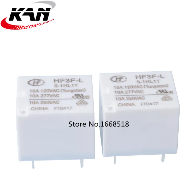 

Free shipping lot (10 pieces/lot) HONGFA HF HF3F-L-5-1HL1T 4PINS 10A 5VDC Power Relay original New