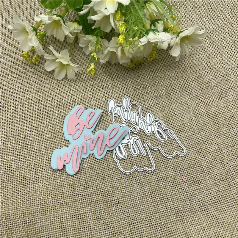 

Be Mine Frame Metal cutting dies mold Round hole label tag Scrapbook paper craft knife mould blade punch stencils dies