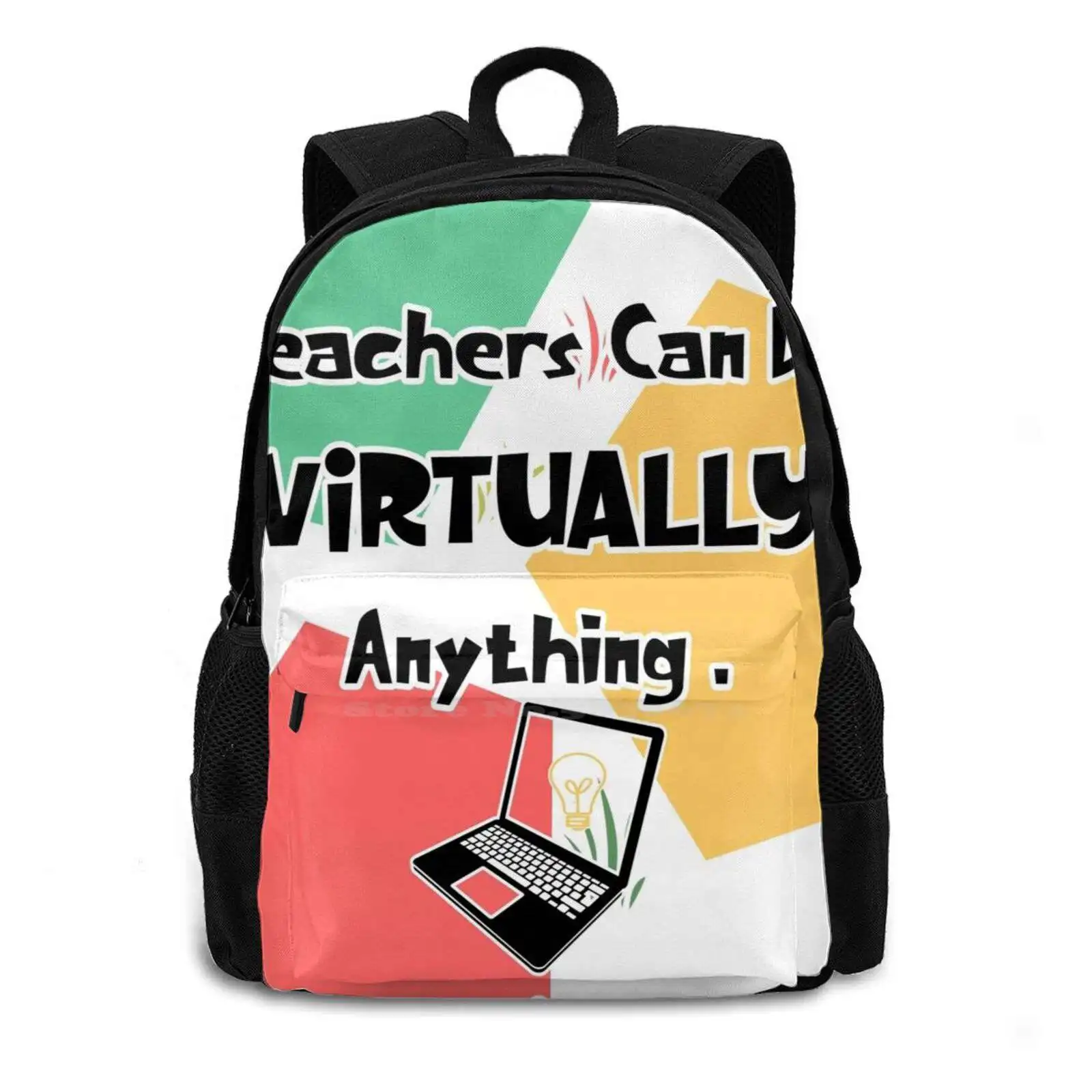 Teachers Can Do Virtually Anything New Arrivals Unisex Bags Casual Bag Backpack Teachers Can Do Virtually Anything Fun Teachers