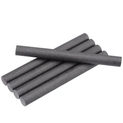 5 pezzi 100mm asta di grafite ad alta purezza barre cilindriche per elettrodi di grafite nero diametro 10mm per strumenti industriali