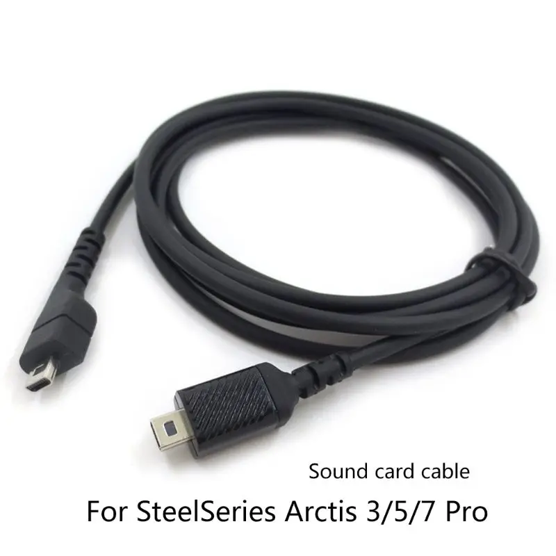 2024 New Replacement Sound Card Audio- Cables for steel-Series Arctis 3/5/7 Pro Headphone