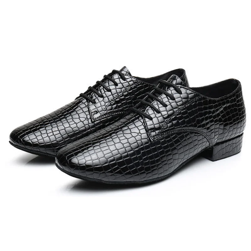 Men Professional Genuine Leather Ballroom Latin Modern Dance Shoes New Prom Party Jazz Tango Samba Dance Salsa Shoes 39-46