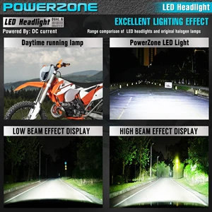 PowerZone-دراجة نارية مصباح LED ، مصباح أمامي ، مصباح أمامي ، سوبرموتو هدية ، KTM ، EXC ، SXF ، MX ، دراجة ترابية ، إندورو أعلى 6 مبيعات KTM LED Grimace - رقم 1
