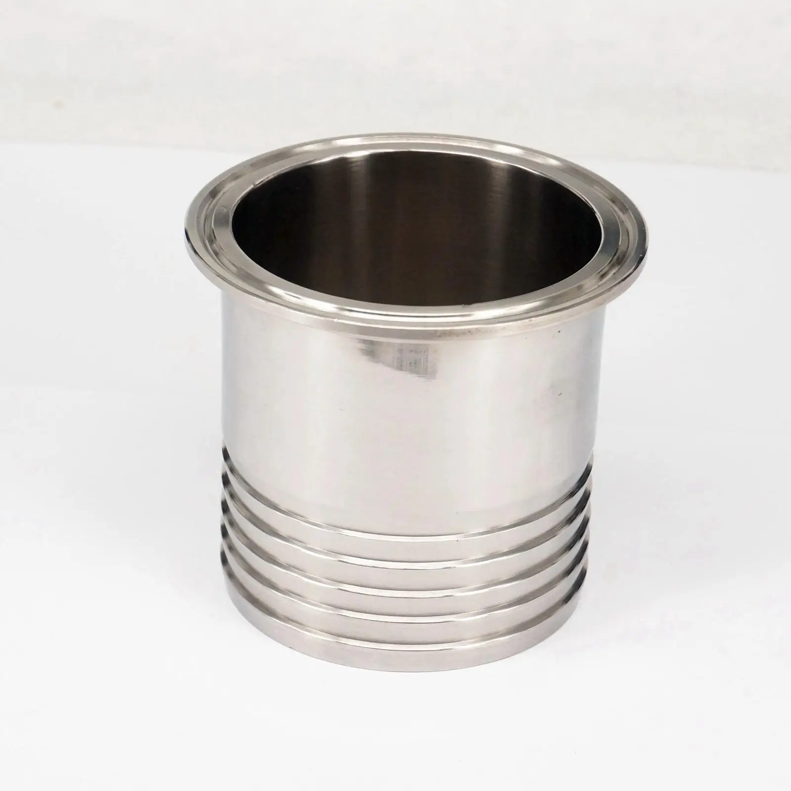 

Fit 76mm Tube Barbed- Tri Clamp 3" Ferrule O/D 91mm 304 Stainless Steel Sanitary Ferrule Clamp Pipe Connector Fitting