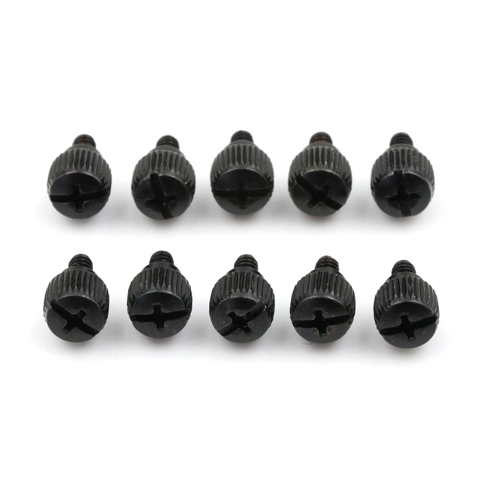 10 Pieces Carbon Steel Computer Case Screws Black Or Nickel Computer Case Screw Hand Tighten Thumb Screw