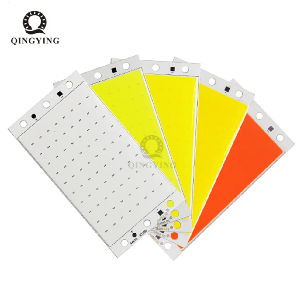 

DIY LED Panel Light 94x50MM 1500LM Ultra Bright Warm Natural Cold White Blue DC 12V 15W COB Board LED Lamp