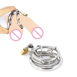 Stainless Steel Thorns Spike Chastity Cage Cock Cage Lock Ring Penis Prison Delay Ejaculation BDSM Sex Toys For Men C018/C018A