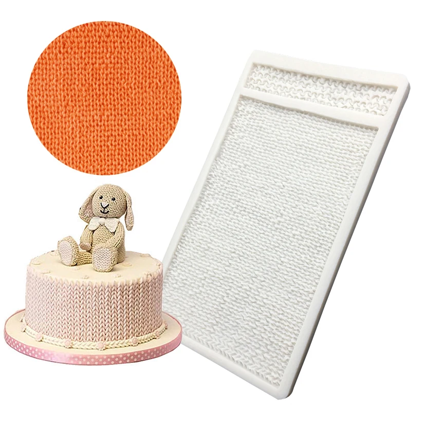 Knitted Sweater Silicone Sugarcraft Mold Cupcake Baking Fondant Cake Decorating Tools