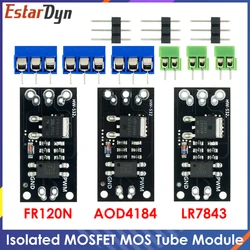 分離されたmosfetモスチューブモジュール、交換リレー、fr120n、lr7843、aod4184、d4184、100v、9.4a、30v、161a、40v、50aボード