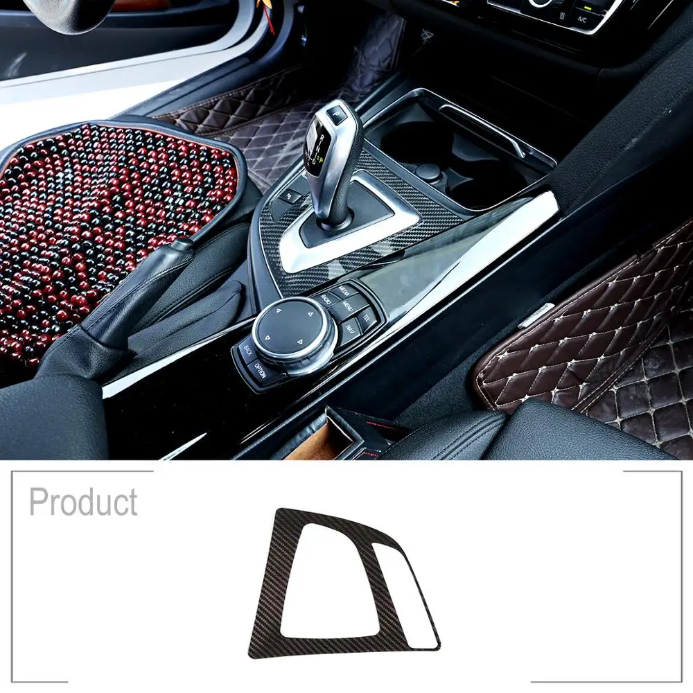 

Real Carbon Fiber For BMW F30 2013-2019 3 Series Car Console Gear Shift Frame Trim Left Hand Drive Accessories