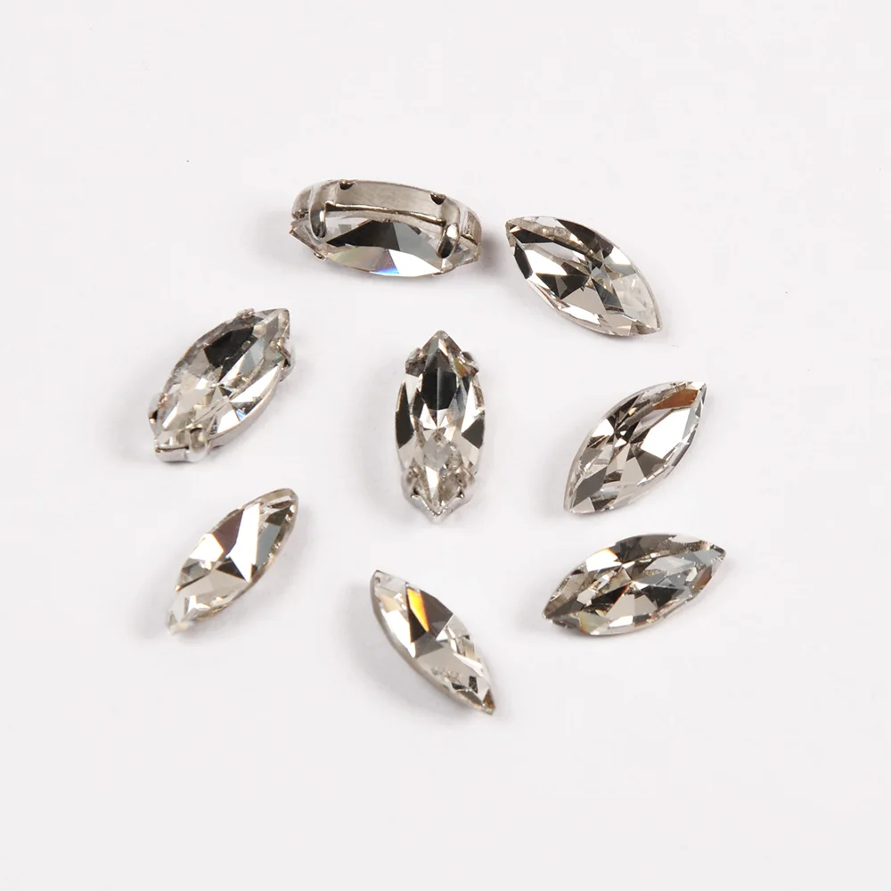 CTPA3bI Navette wszystkie rozmiary Super przejrzysta szycia Rhinestone Pointback oczy konia luźne kamienie dla kobiet dżinsy taniec dekoracji sukni